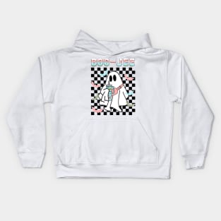 Spooky Season Cute Ghost Halloween Costume Boujee Boo-Jee Kids Hoodie